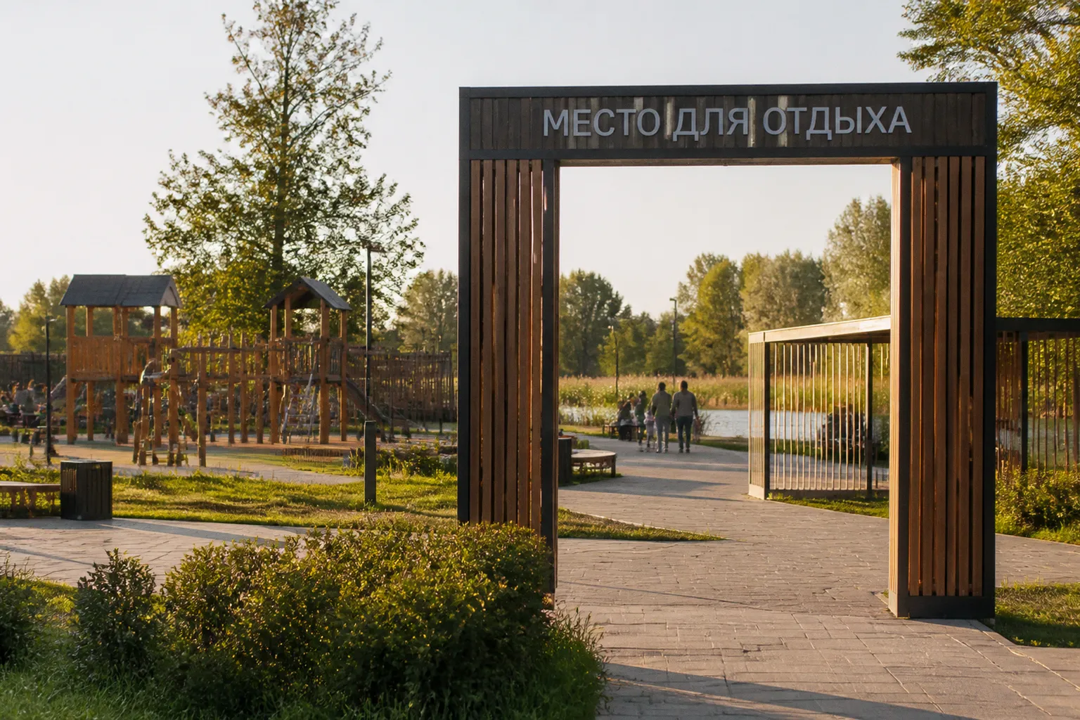 Новое пространство для семейного отдыха благоустроили в Ленинском районе